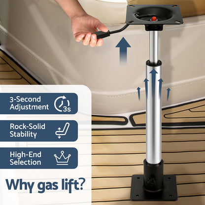 Seamanship Boat Seat Pedestal 55-75cm Adjustable Gas Lift 360 Degrees Swivel Tristar Online