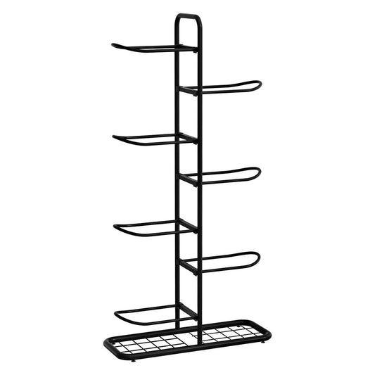 Everfit Ball Storage Rack Sports Equipment Organizer 7-Tier Holder for Garage Gym Black Tristar Online