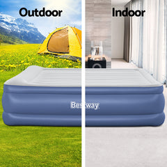 Bestway King Air Bed Inflatable Mattress Sleeping Mat Battery Built-in Pump Tristar Online