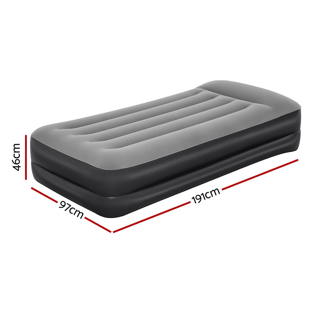 Bestway Air Mattress Bed Single Size Inflatable Camping Beds Built-in Pump Tristar Online
