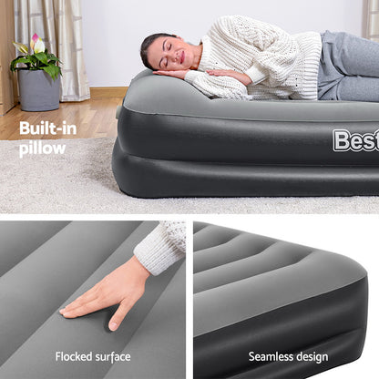 Bestway Air Mattress Bed Single Size Inflatable Camping Beds Built-in Pump Tristar Online