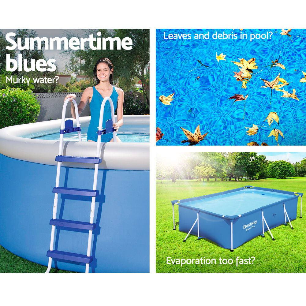 Bestway 58017 Pool Cover Fits 4x2.11m Above Ground Swimming Pool PE Blanket
