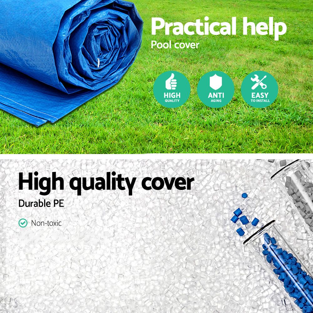 Bestway 58017 Pool Cover Fits 4x2.11m Above Ground Swimming Pool PE Blanket