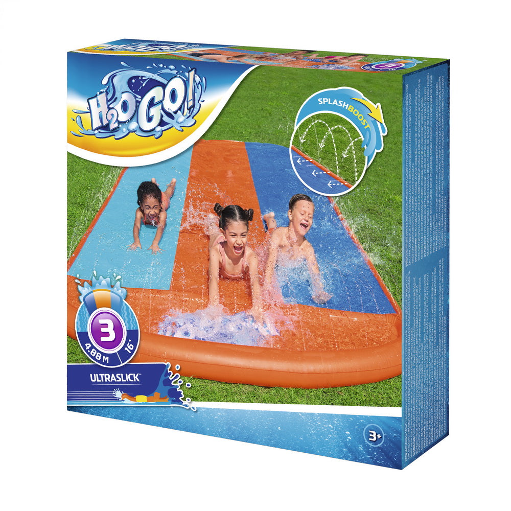 Bestway Water Slide Slip Kids 488cm Triple Slides Tristar Online