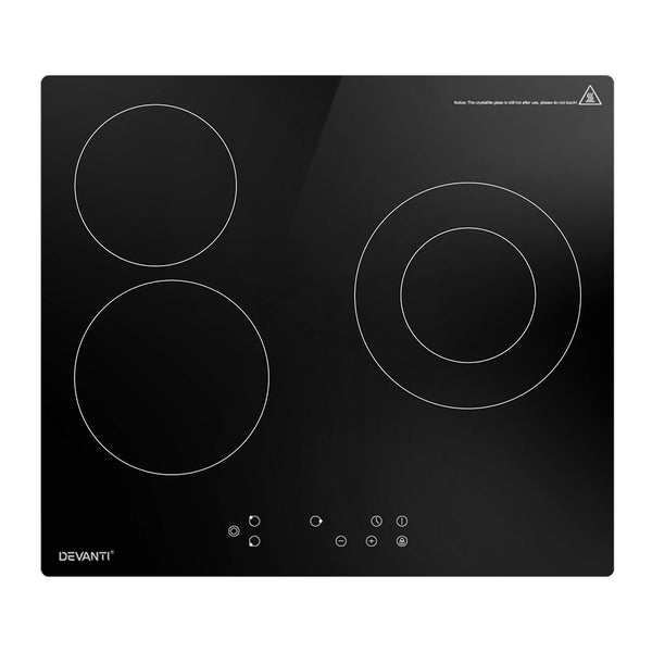 Devanti Electric Ceramic Cooktop 60cm Kitchen Cooker 4 Burner Hob Touch Control 5200W Tristar Online