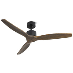 Devanti 52'' Ceiling Fan AC Motor 3 Blades w/Remote - Dark Wood Tristar Online