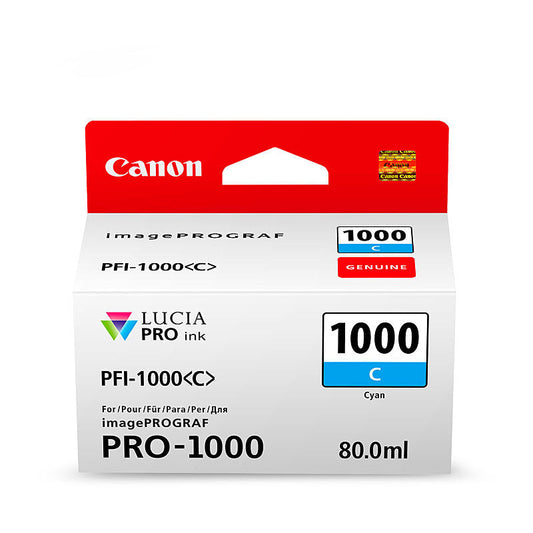 Canon PFI1000 Cyan Ink Cart Canon
