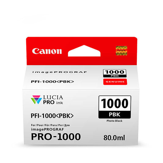 Canon PFI1000 Ph Blk Ink Cart Canon