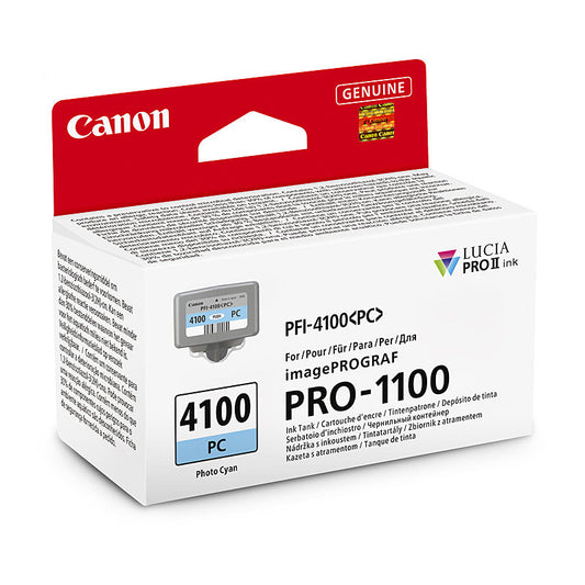 Canon PFI4100 Ph Cyan Ink Cart Canon