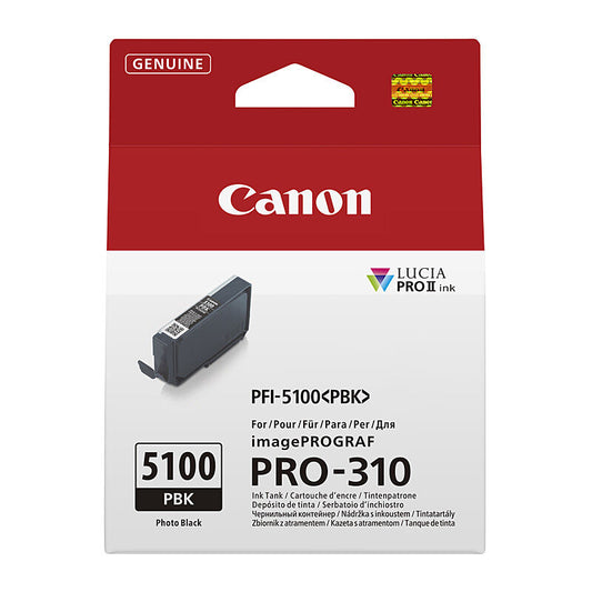 Canon PFI5100 Ph Blk Ink Cart Canon