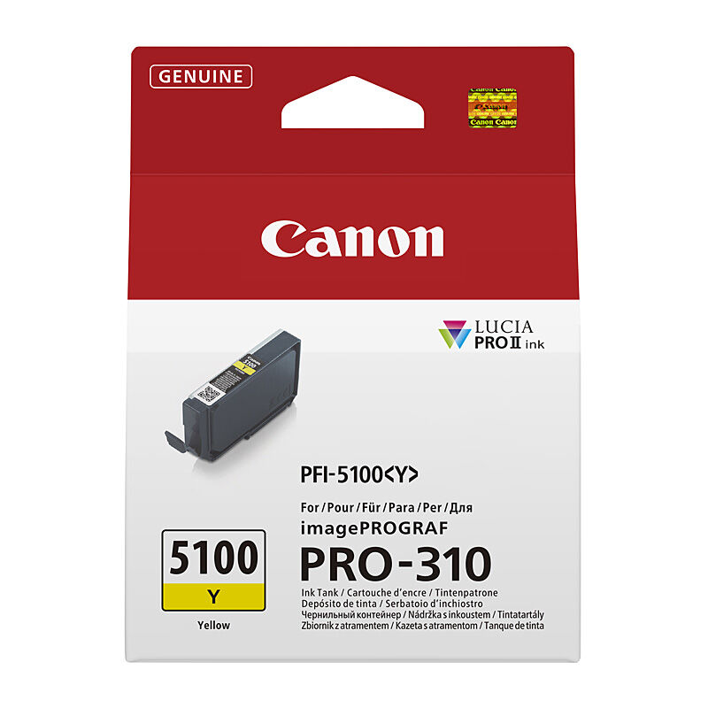 Canon PFI5100 Yellow Ink Cart Canon