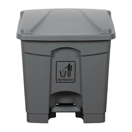 Clnlnk Rubsh Bin W/Pdl 30L Gry Cleanlink
