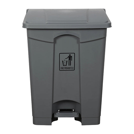 Clnlnk Rubsh Bin W/Pdl68L Gry Cleanlink