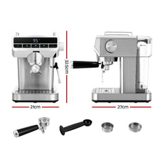 Devanti 20 Bar Coffee Machine Espresso Cafe Maker Tristar Online