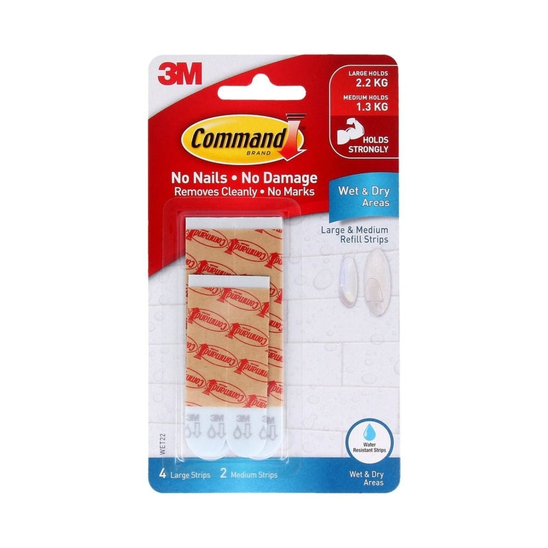 CMD Strips Refill WET-22ES Bx6 Command