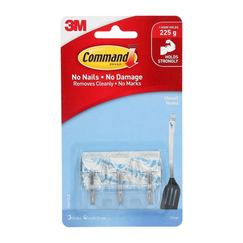 CMD Hook 17067CLR Uten Pk3 Bx6 Command