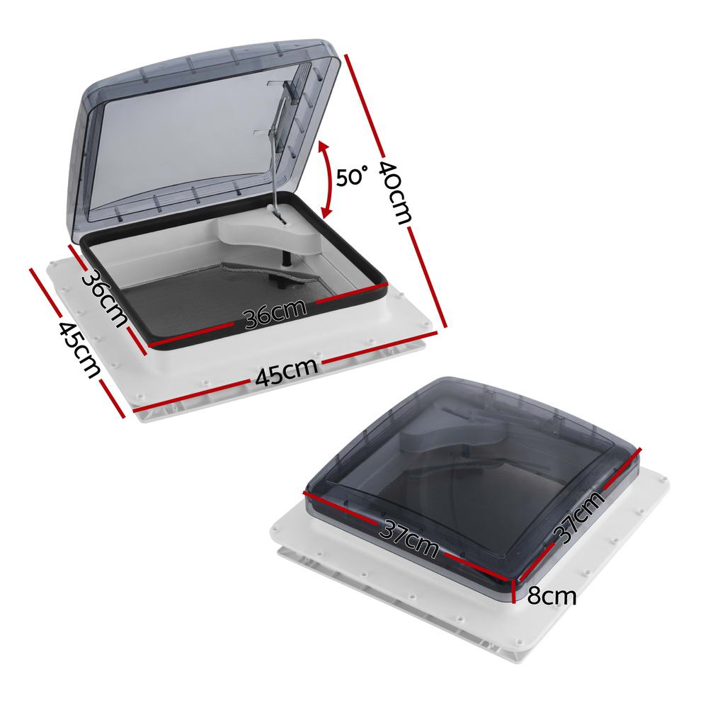 Weisshorn Caravan Roof Vent Air Exhaust Hatch RV Motorhome Camper White Tristar Online