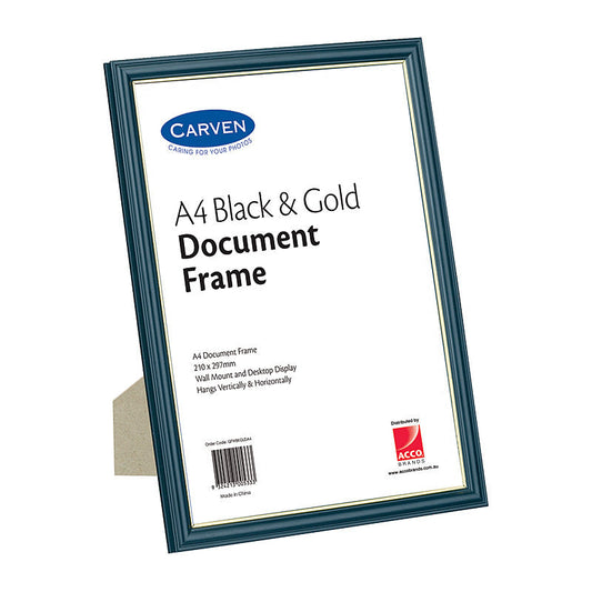 Carven Doc Frame Black/Gold A4 Carven