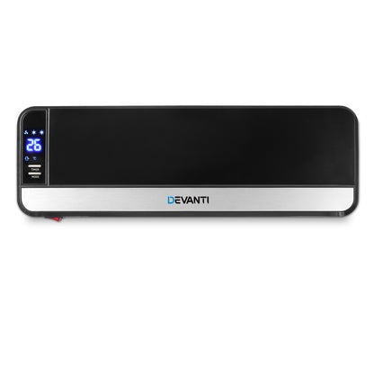 Devanti 2000W Wall Mounted Panel Heater - Black Tristar Online