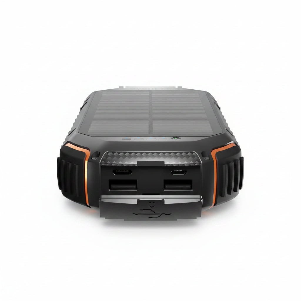 Cygnett Solar Power Bank 20,000mAh Outdoor 15W Portable Charger - Black Tristar Online