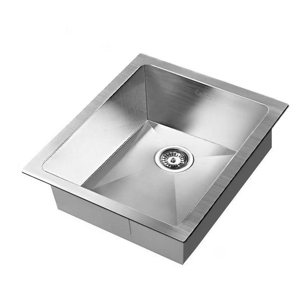 Cefito 39cm x 45cm Stainless Steel Kitchen Sink Under/Top/Flush Mount Silver Tristar Online