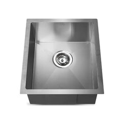 Cefito 39cm x 45cm Stainless Steel Kitchen Sink Under/Top/Flush Mount Silver Tristar Online