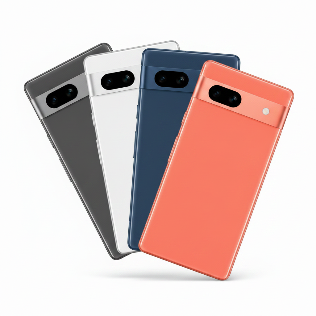 Google Pixel 7a Smartphone - 128GB - Charcoal,&nbsp;Snow, Sea, and Coral - Excellent - Refurbished Google