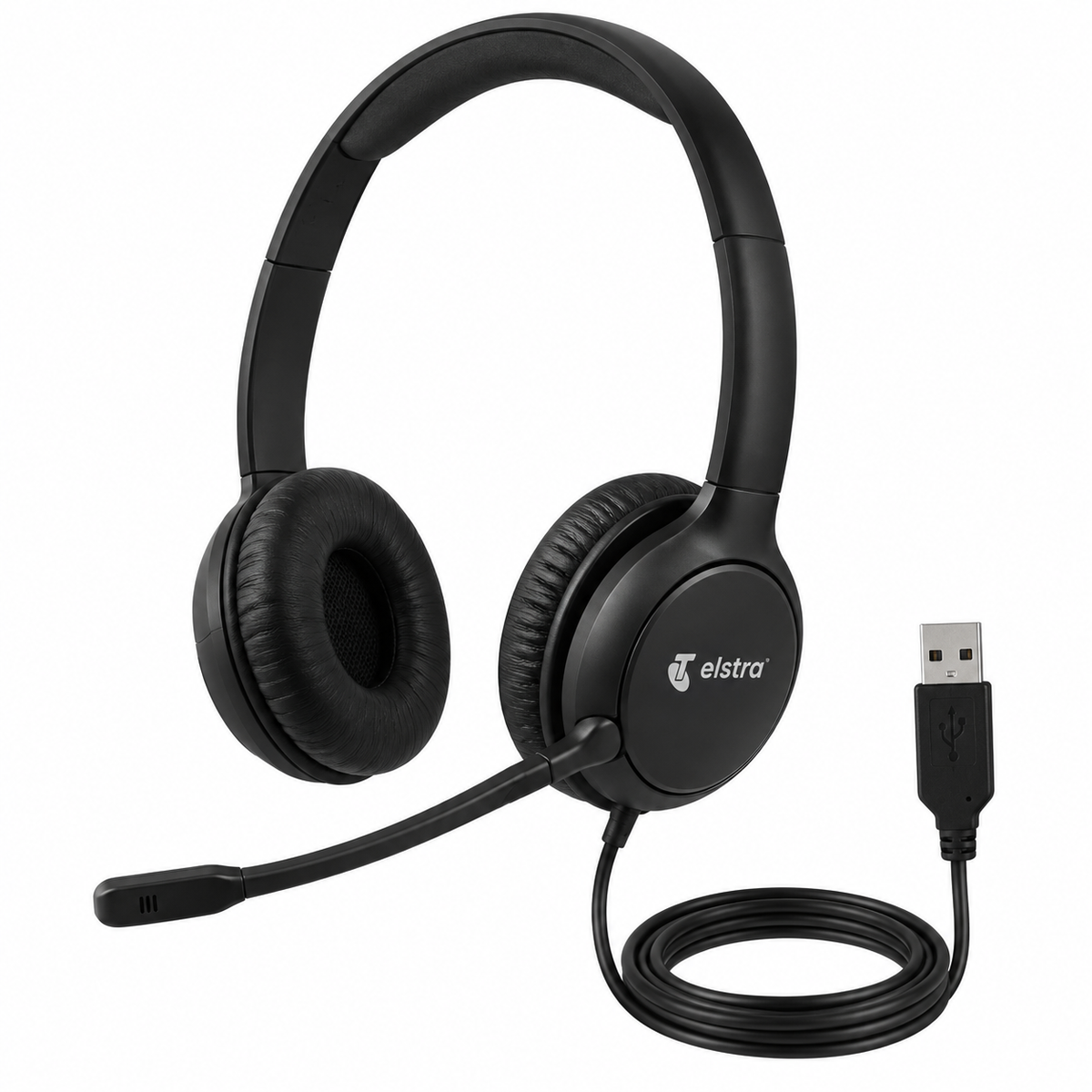 Telstra Type-A Headset - Wired Headset - Black Telstra