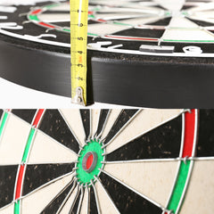 18" Dartboard Dart Board with Steel Darts Competition Party Game