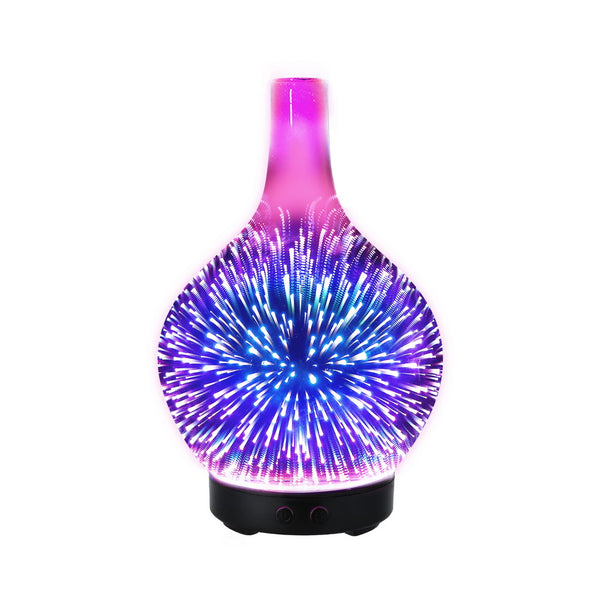 Devanti Ultrasonic Aroma Aromatherapy Diffuser 3D Light Oil Firework Humidifier Tristar Online