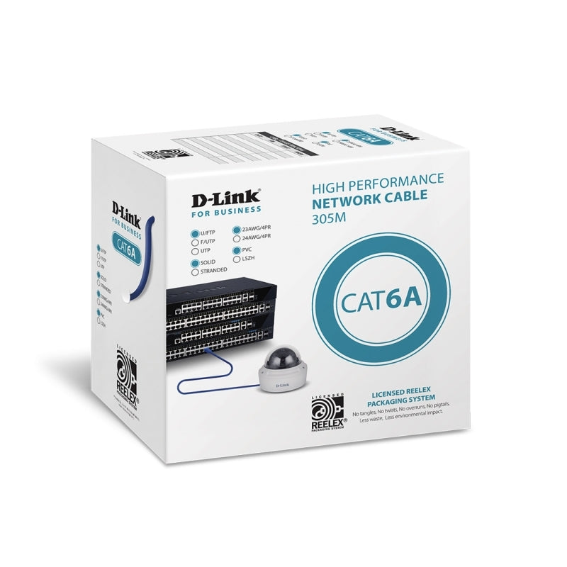 D-Link Cat6A 305m Cable Roll D-Link