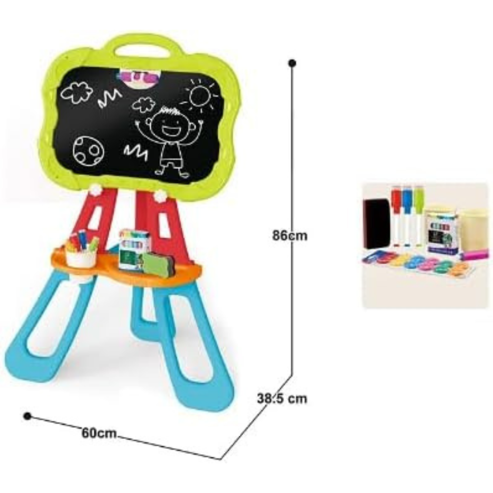 Child’s magnetic drawing board — double-sided craft surface