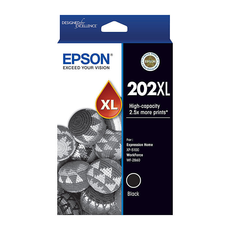 Epson 202XL Black Ink Cart Epson
