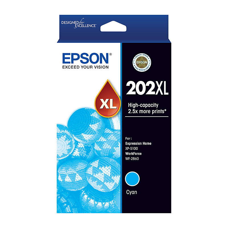 Epson 202XL Cyan Ink Cart Epson