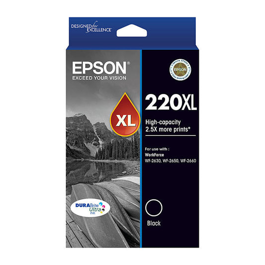 Epson 220XL Black Ink Cart Epson