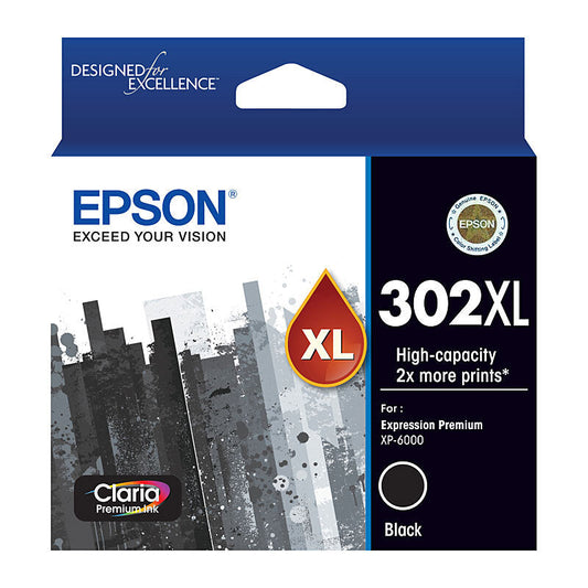 Epson 302XL Black Ink Cart Epson