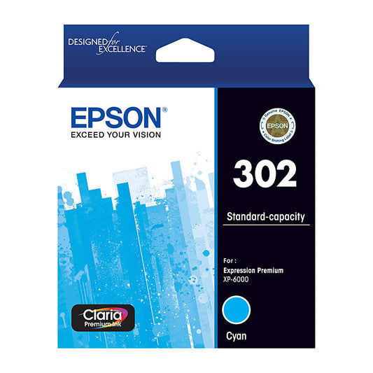 Epson 302 Cyan Ink Cart Epson