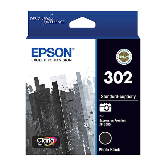 Epson 302 Photo Black Ink Cart Epson