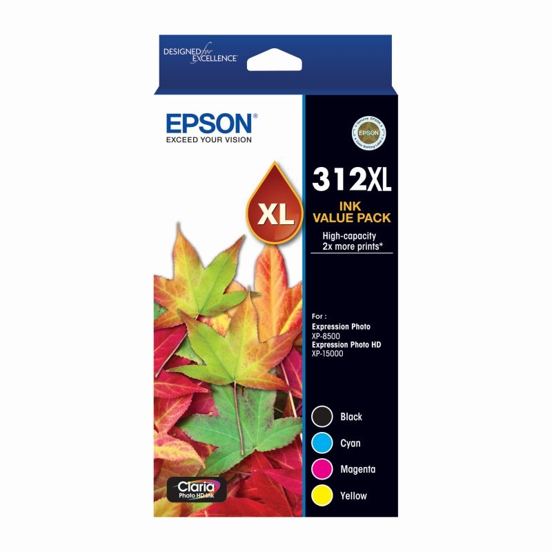Epson 312XL CMYK Colour Pack Epson