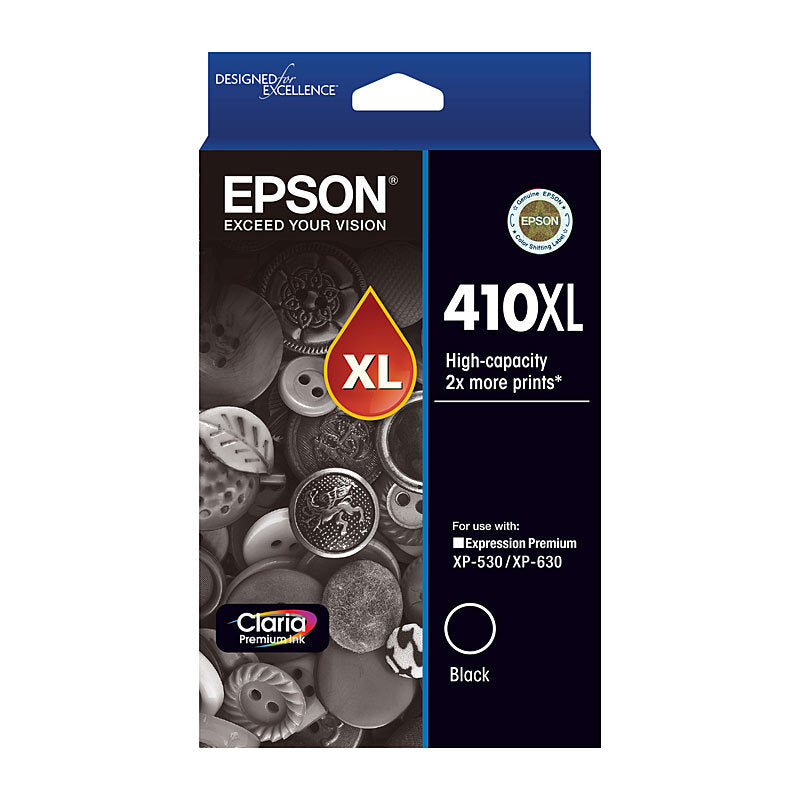 Epson 410XL Black Ink Cart Epson