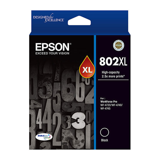 Epson 802XL Black Ink Cart Epson