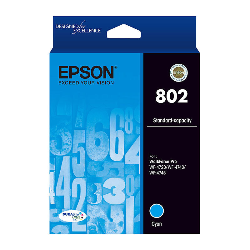 Epson 802 Cyan Ink Cart Epson