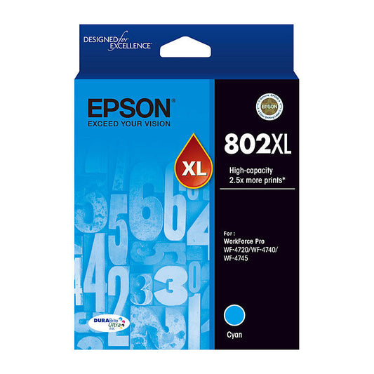 Epson 802XL Cyan Ink Cart Epson