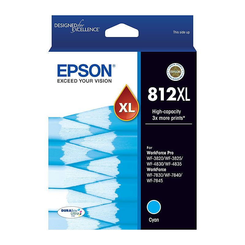 Epson 812XL Cyan Ink Cart Epson