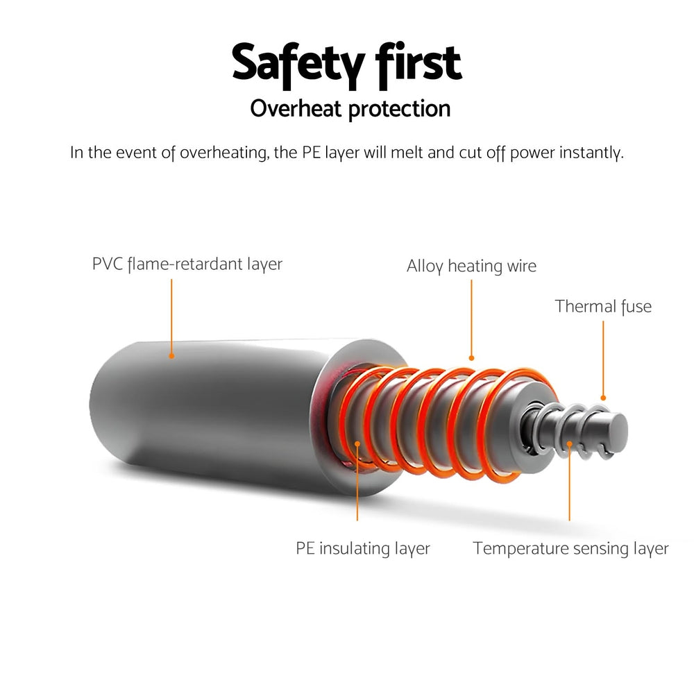 Giselle Electric Throw Rug Heated Blanket Washable Snuggle Flannel Winter Green