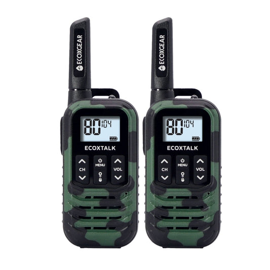 EcoX UHF 0.5W 2 Pk Blk/GrnCamo EcoXgear