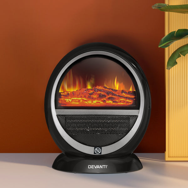 Devanti Electric Fireplace Fire Heaters 1500W Tristar Online