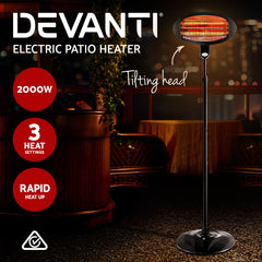 Devanti 2000w Electric Portable Patio Strip Heater Tristar Online