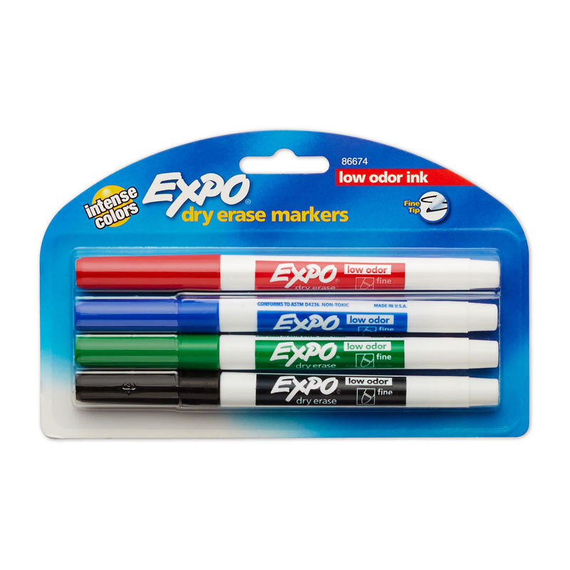 ExpoWB Marker Fne Ast Pk4 Bx6 Expo