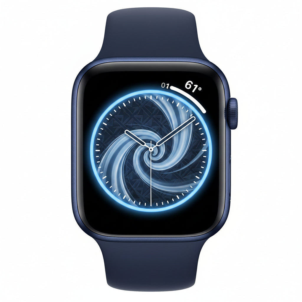 Apple Watch Series 6 44mm Blue Aluminium Case Denim Sport Band GPS Smartwatch (Copy) Apple
